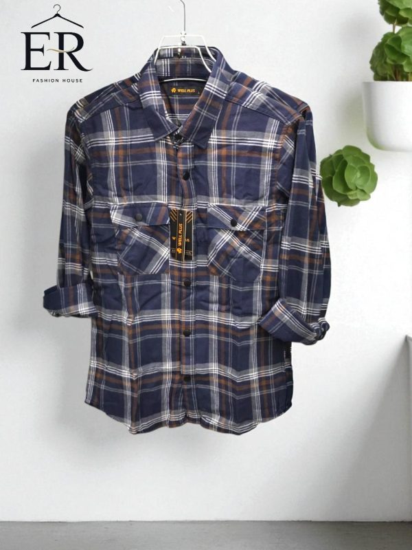 Navy Blue & White Color